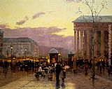 Thomas Kinkade Rainy Dusk, Paris painting